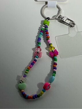 Butterfly Beaded Wristlet With Phone Attachment